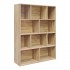 Βιβλιοθήκη Evergin pakoworld mdf σε oak απόχρωση 100x30x135εκ
