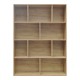 Βιβλιοθήκη Evergin pakoworld mdf σε oak απόχρωση 100x30x135εκ Βιβλιοθήκη Evergin pakoworld mdf σε oak απόχρωση 100x30x135εκ