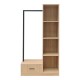 Έπιπλο εισόδου Erdeco pakoworld mdf σε φυσική απόχρωση 80x40x150εκ Έπιπλο εισόδου Erdeco pakoworld mdf σε φυσική απόχρωση 80x40x150εκ