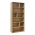 Βιβλιοθήκη Evergin pakoworld mdf σε oak απόχρωση 80x30x180εκ
