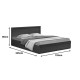 Κρεβάτι Olympus pakoworld με συρτάρι σε wenge απόχρωση 150x200εκ Κρεβάτι Olympus pakoworld με συρτάρι σε wenge απόχρωση 150x200εκ