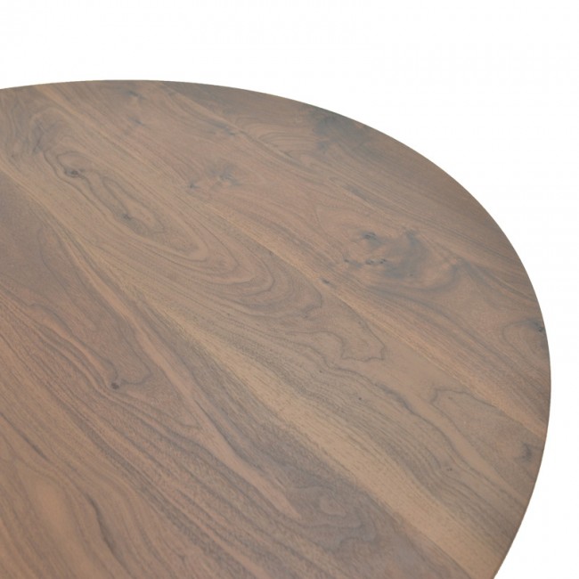 Τραπέζι Bibble pakoworld mdf σε καρυδί απόχρωση Φ120x76εκ Τραπέζι Bibble pakoworld mdf σε καρυδί απόχρωση Φ120x76εκ