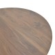 Τραπέζι Bibble pakoworld mdf σε καρυδί απόχρωση Φ120x76εκ Τραπέζι Bibble pakoworld mdf σε καρυδί απόχρωση Φ120x76εκ