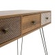 Κονσόλα Boho pakoworld καρυδί με μεταλλικά πόδια 100x50,5x74,5εκ Κονσόλα Boho pakoworld καρυδί με μεταλλικά πόδια 100x50,5x74,5εκ