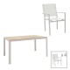 Τραπεζαρία Zacreta-Nares σετ 5τεμ pakoworld λευκό-φυσικό 140x80x72.5εκ Τραπεζαρία Zacreta-Nares σετ 5τεμ pakoworld λευκό-φυσικό 140x80x72.5εκ