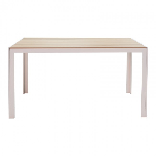 Τραπεζαρία Zacreta-Nares σετ 5τεμ pakoworld λευκό-φυσικό 140x80x72.5εκ Τραπεζαρία Zacreta-Nares σετ 5τεμ pakoworld λευκό-φυσικό 140x80x72.5εκ