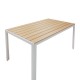 Τραπεζαρία Zacreta-Nares σετ 5τεμ pakoworld λευκό-φυσικό 140x80x72.5εκ Τραπεζαρία Zacreta-Nares σετ 5τεμ pakoworld λευκό-φυσικό 140x80x72.5εκ