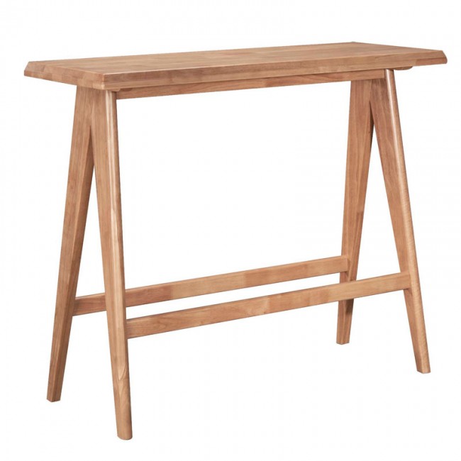 Τραπέζι Bar Winslow pakoworld ξύλο rubberwood ανοικτό καρυδί 120x45x100εκ Τραπέζι Bar Winslow pakoworld ξύλο rubberwood ανοικτό καρυδί 120x45x100εκ