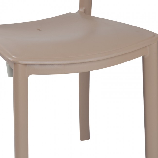 Τραπεζαρία Icon-Ignite pakoworld σετ 3τεμ PP σε cappuccino απόχρωση