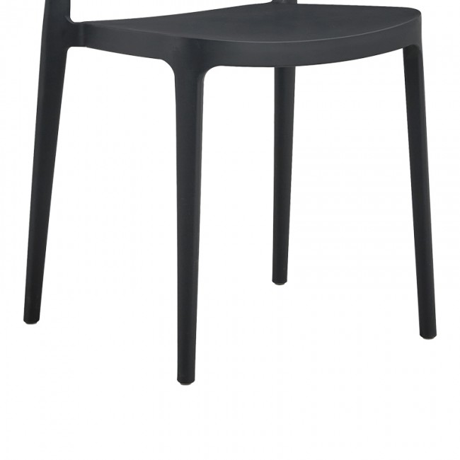Καρέκλα Amvroan στοιβαζόμενη pakoworld με UV protection ανθρακί pp 51x49x79.5εκ Καρέκλα Amvroan στοιβαζόμενη pakoworld με UV protection ανθρακί pp 51x49x79.5εκ