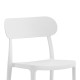 Καρέκλα Amvroan στοιβαζόμενη pakoworld με UV protection λευκό pp 51x49x79.5εκ Καρέκλα Amvroan στοιβαζόμενη pakoworld με UV protection λευκό pp 51x49x79.5εκ