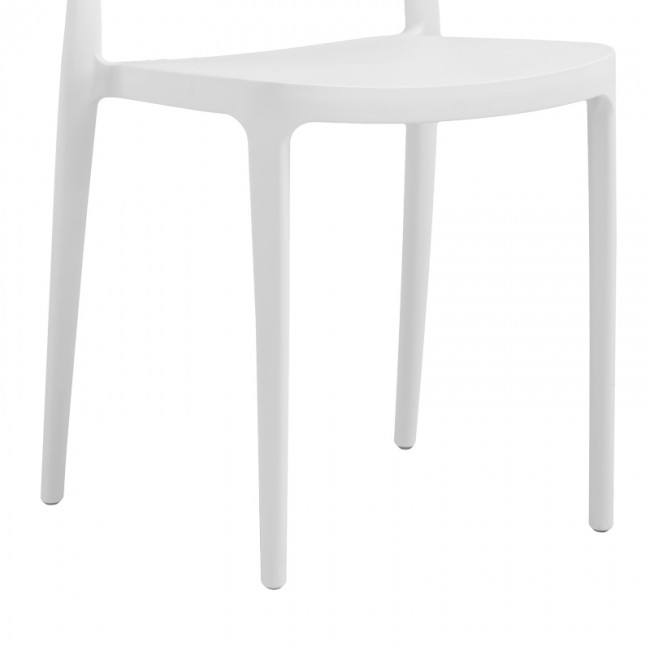 Καρέκλα Amvroan στοιβαζόμενη pakoworld με UV protection λευκό pp 51x49x79.5εκ Καρέκλα Amvroan στοιβαζόμενη pakoworld με UV protection λευκό pp 51x49x79.5εκ