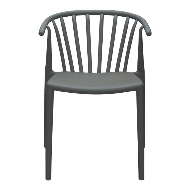 Πολυθρόνα Zelma pakoworld pp σε ανθρακί απόχρωση 55x53x73εκ Πολυθρόνα Zelma pakoworld pp σε ανθρακί απόχρωση 55x53x73εκ