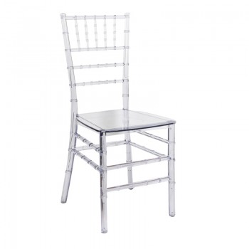 Καρέκλα Tiffany pakoworld διάφανο pc 38x38.5x88εκ