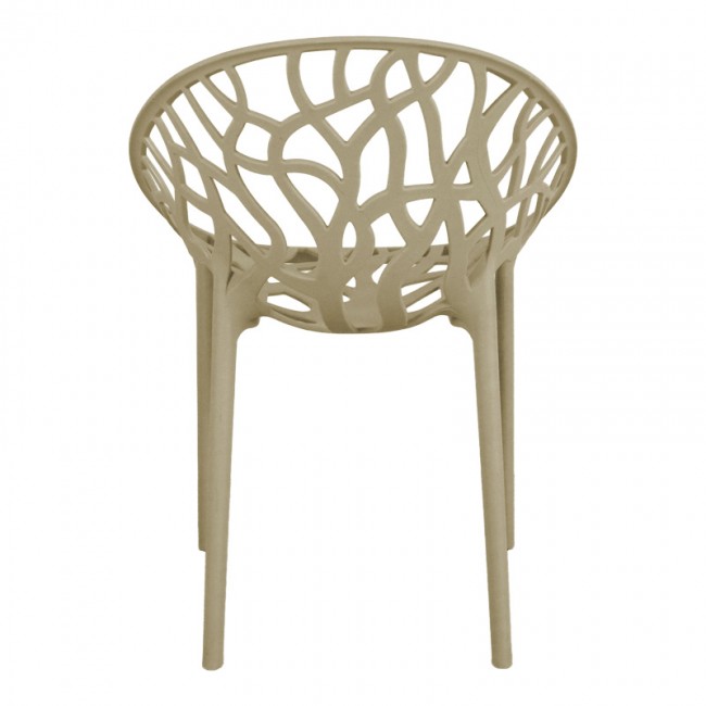 Πολυθρόνα Daren pakoworld pp σε cappuccino απόχρωση 59x60x79,5εκ