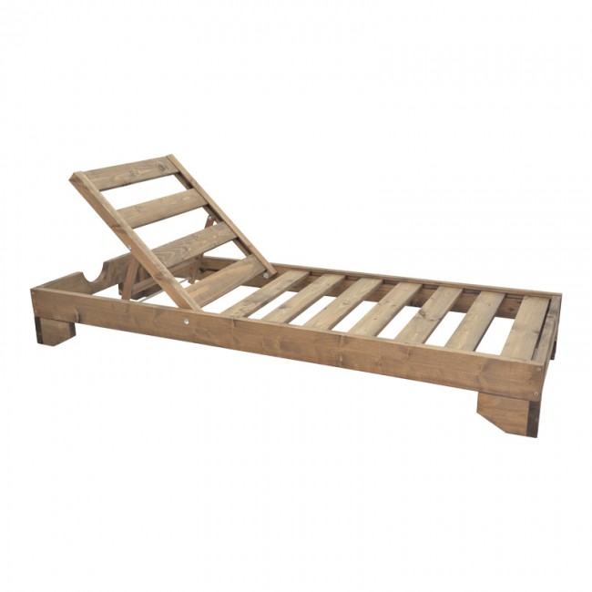 Ξαπλώστρα Fendy pakoworld ξύλο ελάτου σε καρυδί απόχρωση 71.5x200x24εκ Ξαπλώστρα Fendy pakoworld ξύλο ελάτου σε καρυδί απόχρωση 71.5x200x24εκ