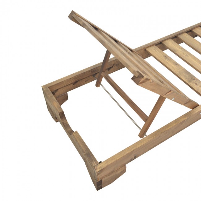 Ξαπλώστρα Fendy pakoworld ξύλο ελάτου σε καρυδί απόχρωση 71.5x200x24εκ Ξαπλώστρα Fendy pakoworld ξύλο ελάτου σε καρυδί απόχρωση 71.5x200x24εκ