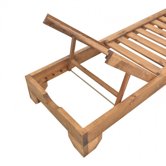 Ξαπλώστρα Zalka pakoworld L1 σε καρυδί απόχρωση 66x197x28εκ Ξαπλώστρα Zalka pakoworld L1 σε καρυδί απόχρωση 66x197x28εκ