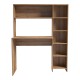 Γραφείο με βιβλιοθήκη Janson pakoworld σε oak απόχρωση 113.2x40x141.8εκ