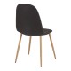 Τραπεζαρία Manka I-Bella pakoworld σετ 3τεμ σε sonoma truffle απόχρωση 80x80x77εκ