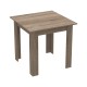 Τραπεζαρία Manka I-Bella pakoworld σετ 3τεμ σε sonoma truffle απόχρωση 80x80x77εκ