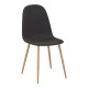 Τραπεζαρία Manka I-Bella pakoworld σετ 3τεμ σε sonoma απόχρωση 80x80x77εκ