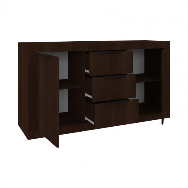 Μπουφές Doha pakoworld σε wenge απόχρωση 150x45x80.5εκ
