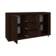 Μπουφές Doha pakoworld σε wenge απόχρωση 150x45x80.5εκ