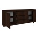 Μπουφές Doha pakoworld σε wenge απόχρωση 210x45x80.5εκ