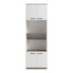 Ντουλάπα κουζίνας Rowan pakoworld σε λευκή-sonoma απόχρωση 60x42x182εκ