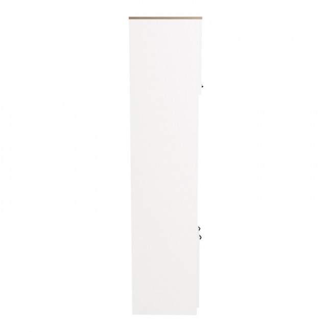 Ντουλάπα κουζίνας Rowan pakoworld σε λευκή-sonoma απόχρωση 60x42x182εκ