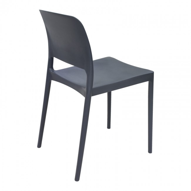 Καρέκλα Fenxy pakoworld pp σε μαύρη απόχρωση 38x42x77εκ Καρέκλα Fenxy pakoworld pp σε μαύρη απόχρωση 38x42x77εκ
