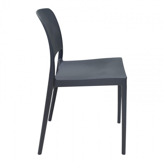 Καρέκλα Fenxy pakoworld pp σε μαύρη απόχρωση 38x42x77εκ Καρέκλα Fenxy pakoworld pp σε μαύρη απόχρωση 38x42x77εκ