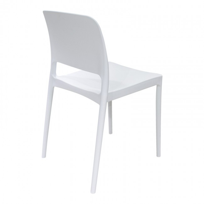Καρέκλα Fenxy pakoworld pp σε λευκή απόχρωση 38x42x77εκ Καρέκλα Fenxy pakoworld pp σε λευκή απόχρωση 38x42x77εκ