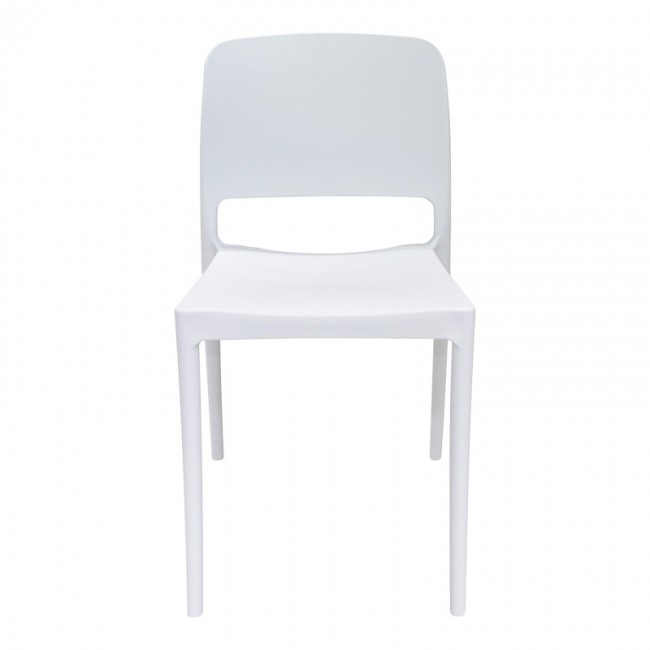 Καρέκλα Fenxy pakoworld pp σε λευκή απόχρωση 38x42x77εκ Καρέκλα Fenxy pakoworld pp σε λευκή απόχρωση 38x42x77εκ