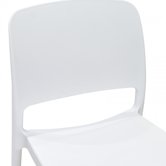 Καρέκλα Fenxy pakoworld pp σε λευκή απόχρωση 38x42x77εκ Καρέκλα Fenxy pakoworld pp σε λευκή απόχρωση 38x42x77εκ