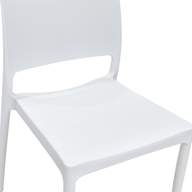 Καρέκλα Fenxy pakoworld pp σε λευκή απόχρωση 38x42x77εκ Καρέκλα Fenxy pakoworld pp σε λευκή απόχρωση 38x42x77εκ