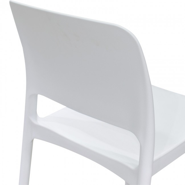 Καρέκλα Fenxy pakoworld pp σε λευκή απόχρωση 38x42x77εκ Καρέκλα Fenxy pakoworld pp σε λευκή απόχρωση 38x42x77εκ