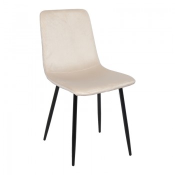 Καρέκλα Grato pakoworld ύφασμα μπεζ-πόδι μαύρο μεταλλικό 45.5x53.5x88.5εκ Καρέκλα Grato pakoworld ύφασμα μπεζ-πόδι μαύρο μεταλλικό 45.5x53.5x88.5εκ