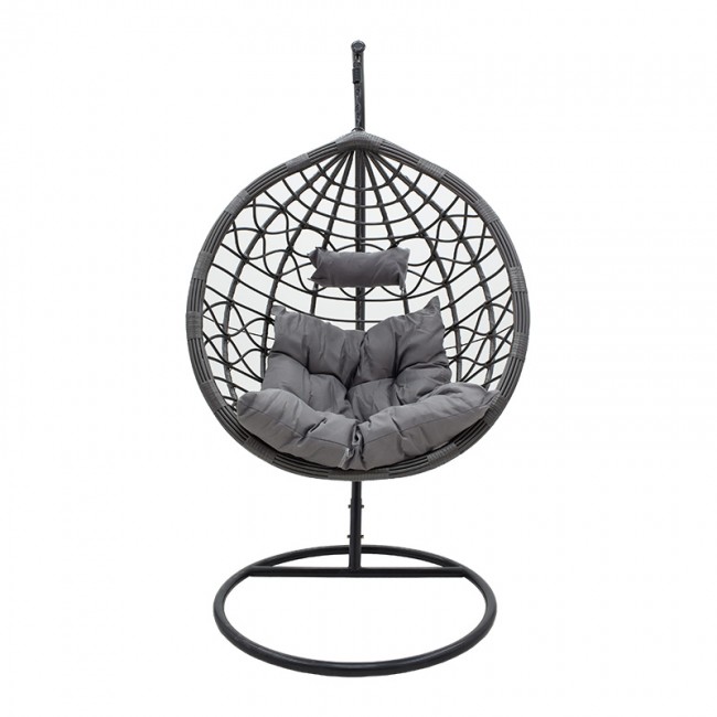 Κούνια Hudson pakoworld κρεμαστή μέταλλο-pp-μαξιλάρι γκρι 109x119x195εκ Κούνια Hudson pakoworld κρεμαστή μέταλλο-pp-μαξιλάρι γκρι 109x119x195εκ