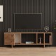 Έπιπλο τηλεόρασης Mueble pakoworld σε sonoma απόχρωση 140x29x45εκ Έπιπλο τηλεόρασης Mueble pakoworld σε sonoma απόχρωση 140x29x45εκ