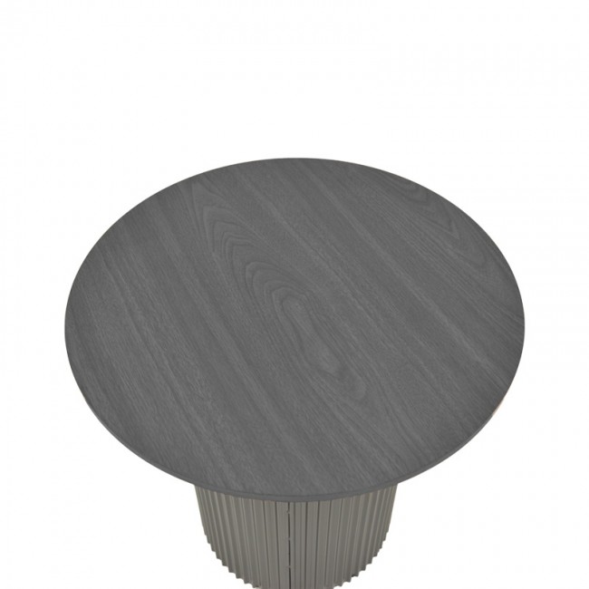 Βοηθητικό τραπέζι Dovel pakoworld mdf σε μαύρη απόχρωση Φ50x45εκ