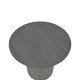 Βοηθητικό τραπέζι Dovel pakoworld mdf σε μαύρη απόχρωση Φ50x45εκ