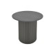 Βοηθητικό τραπέζι Dovel pakoworld mdf σε μαύρη απόχρωση Φ50x45εκ