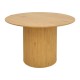Τραπέζι Karulo pakoworld mdf σε sonoma απόχρωση Φ120x76εκ