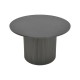 Τραπέζι σαλονιού Dovel pakoworld mdf σε μαύρη απόχρωση Φ70x40εκ