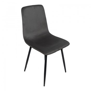 Καρέκλα Grato pakoworld ύφασμα μαύρο-πόδι μαύρο μεταλλικό 45.5x53.5x88.5εκ Καρέκλα Grato pakoworld ύφασμα μαύρο-πόδι μαύρο μεταλλικό 45.5x53.5x88.5εκ