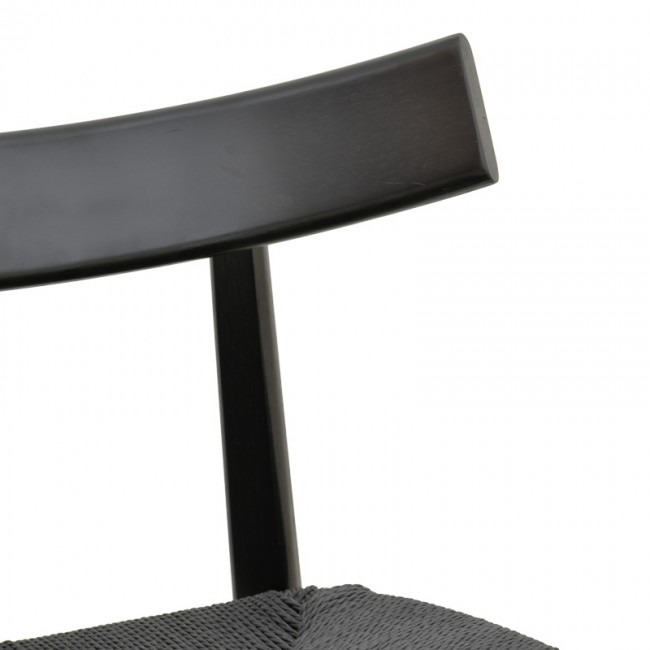 Καρέκλα Clareta pakoworld rubberwood-σχοινί σε μαύρη απόχρωση 53x55x79εκ Καρέκλα Clareta pakoworld rubberwood-σχοινί σε μαύρη απόχρωση 53x55x79εκ