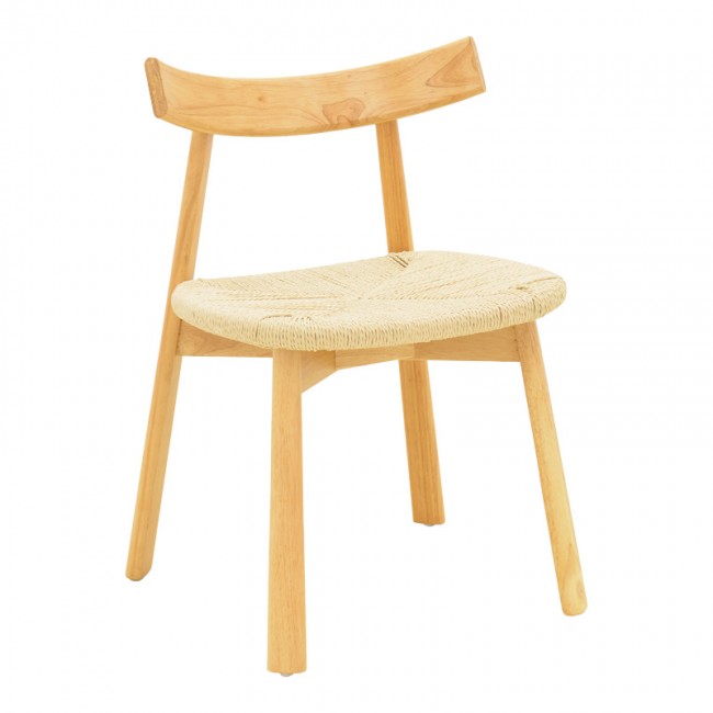Καρέκλα Clareta pakoworld rubberwood-σχοινί σε φυσική απόχρωση 53x55x79εκ Καρέκλα Clareta pakoworld rubberwood-σχοινί σε φυσική απόχρωση 53x55x79εκ