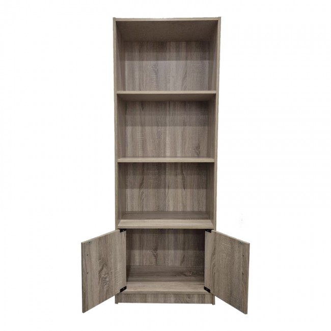 Βιβλιοθήκη Tekaro pakoworld σε sonoma απόχρωση 60x29x166εκ Βιβλιοθήκη Tekaro pakoworld σε sonoma απόχρωση 60x29x166εκ